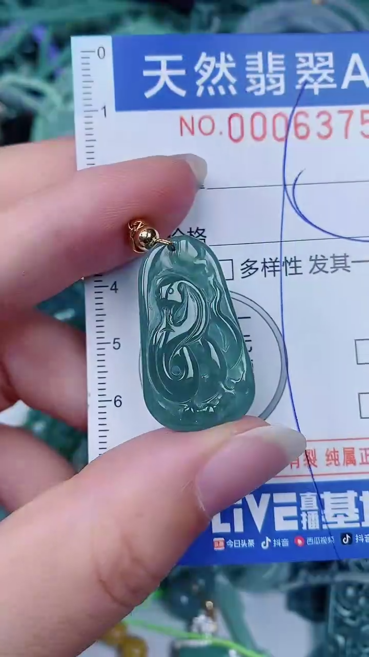 翡翠未镶嵌颈饰00006375