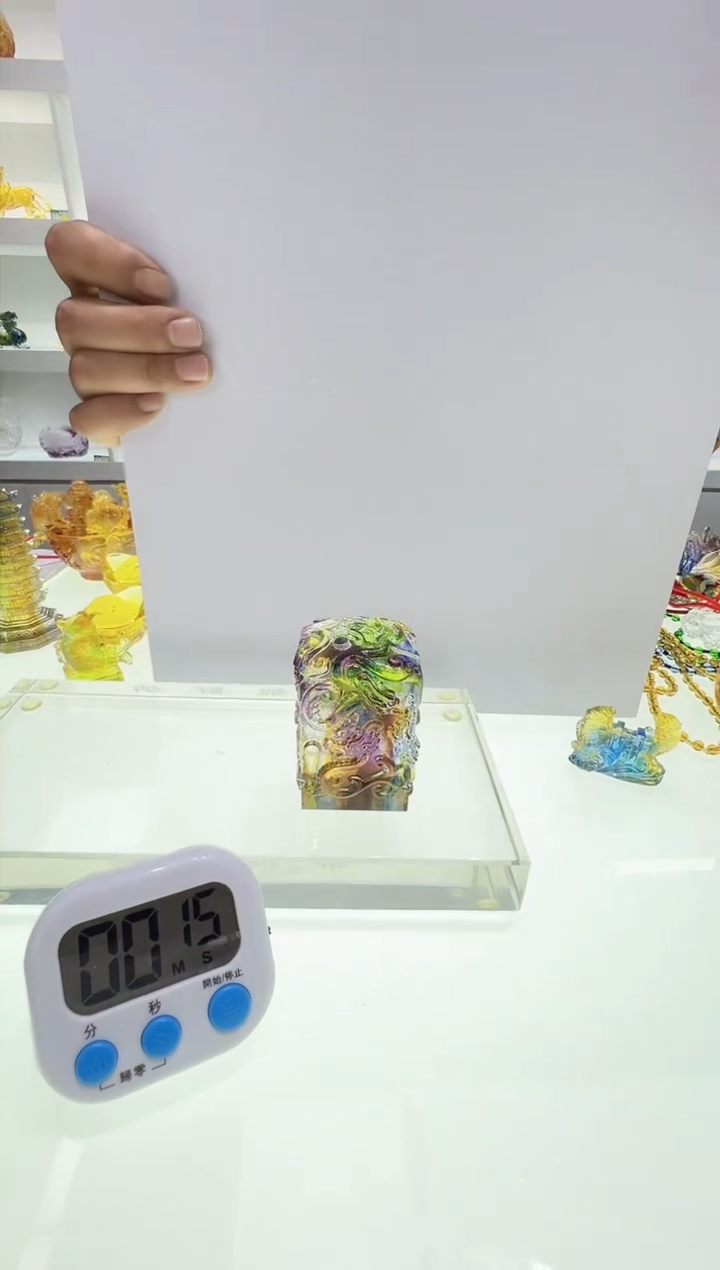 【闪购商品】泥塑古法琉璃小龙印摆件