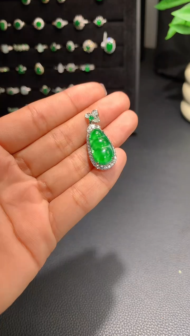 【闪购商品】翡翠颈饰银S925镶嵌多样性