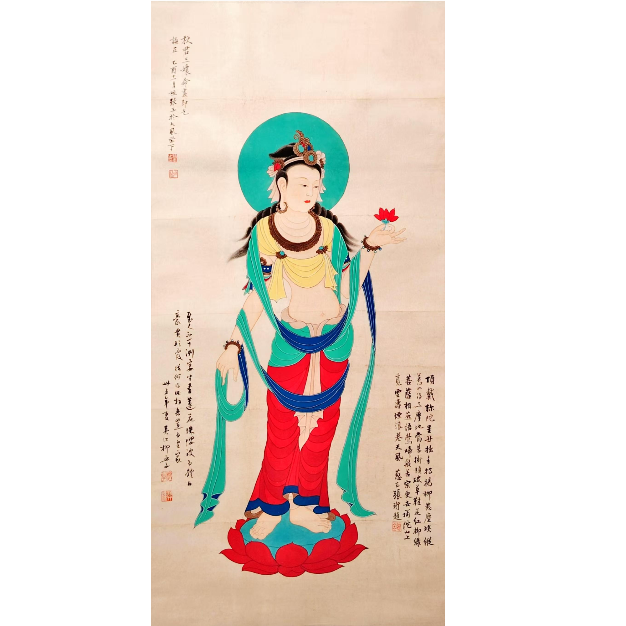 lot4 张玉 佛像 立轴