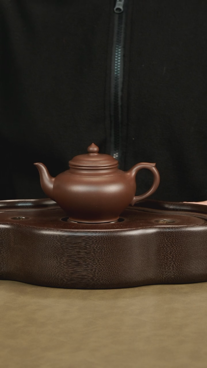 【闪购商品】紫砂茶壶大茗茶器底槽清笑樱壶200cc