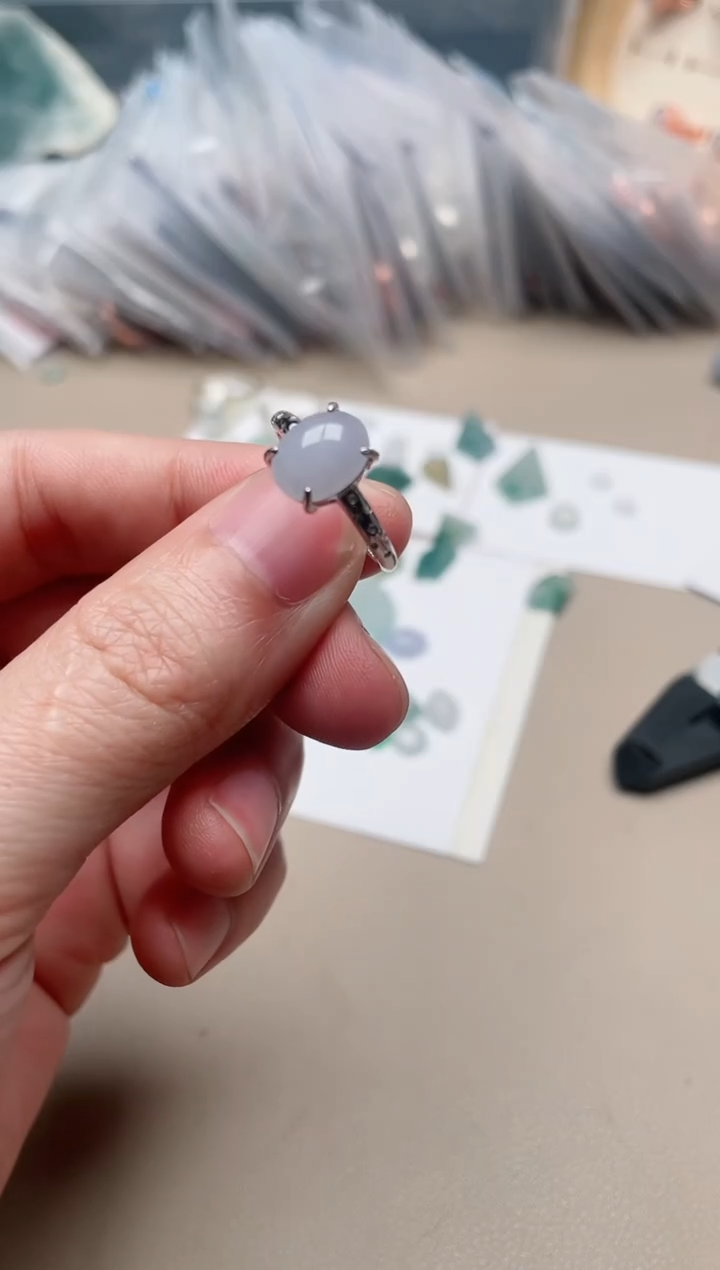 【闪购商品】翡翠戒指银S925镶嵌1000000012