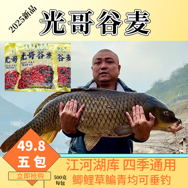 光哥谷麦 江河湖库 四季通用 十包 每包500克 包邮