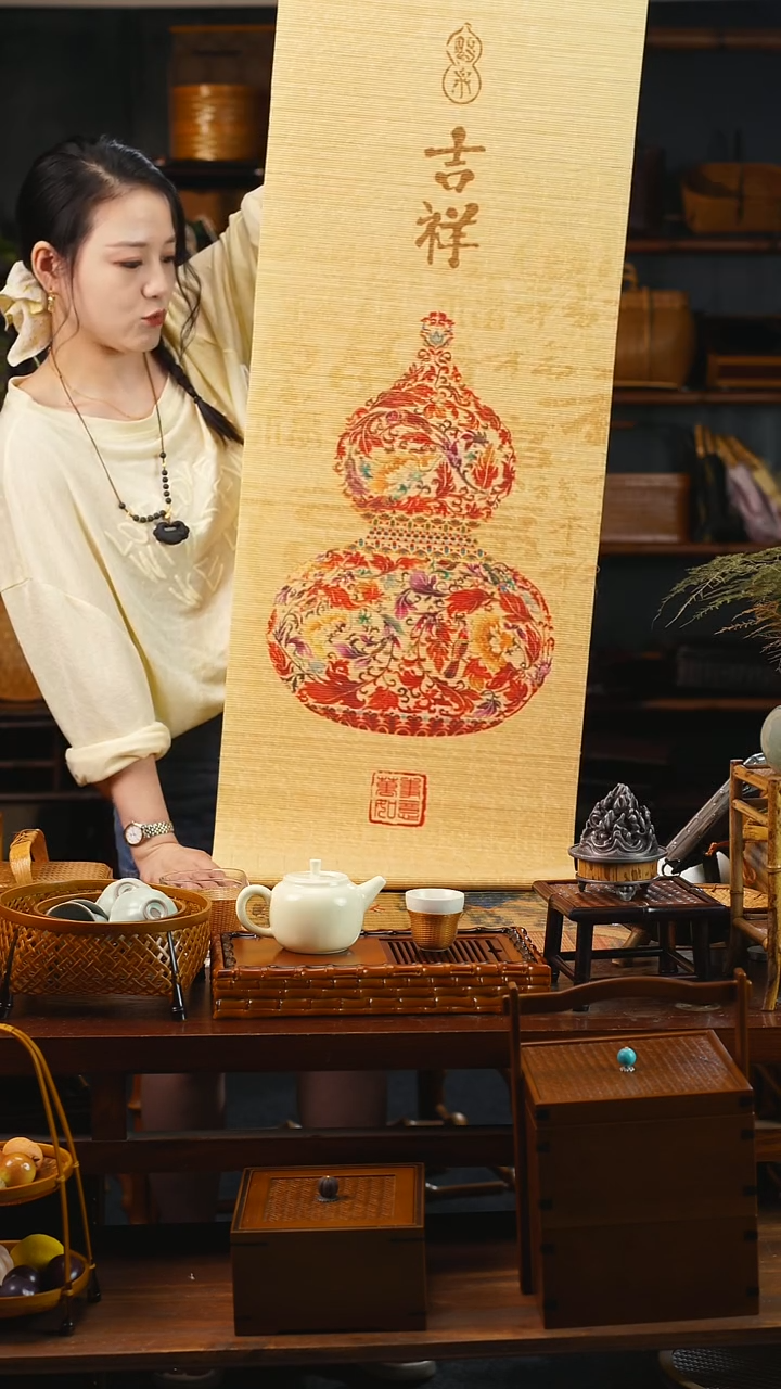 精品瑞彩葫芦挂画