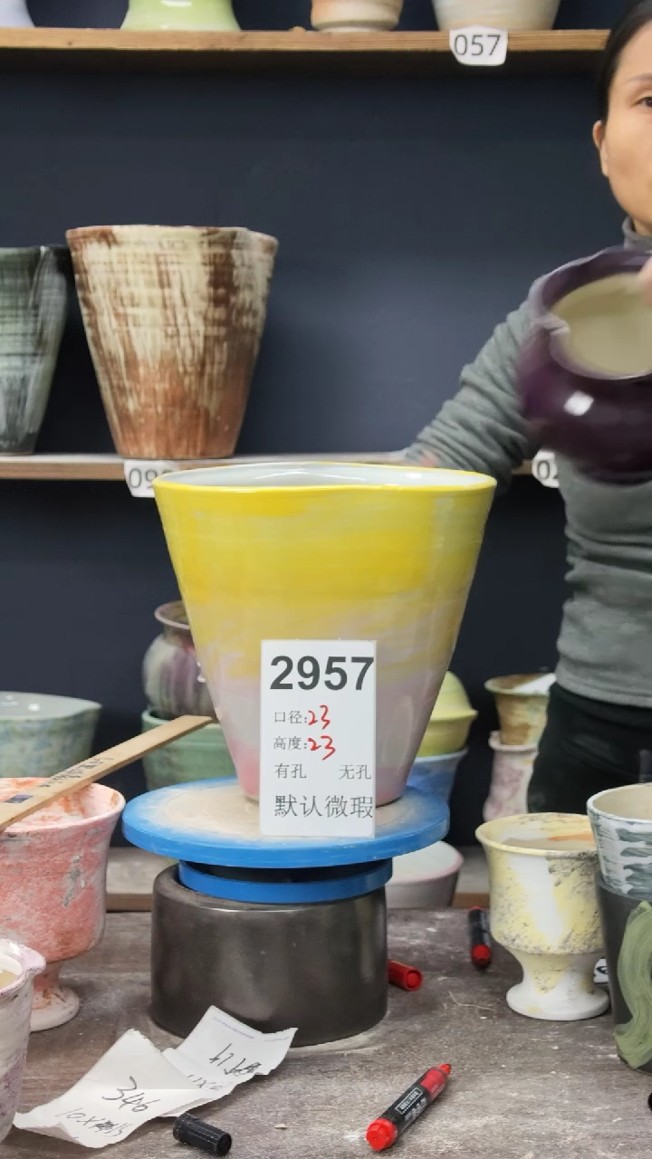 景德镇花盆默认微瑕2957
