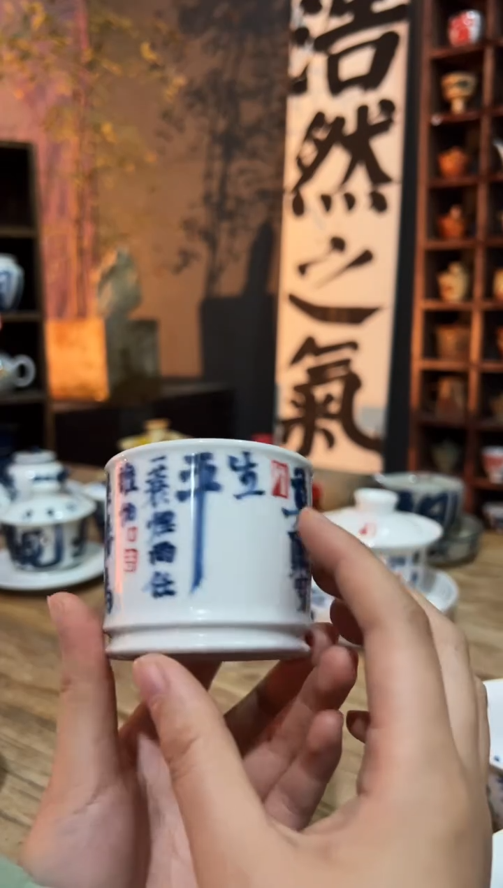 【闪购商品】观云听雨原创手绘茶具