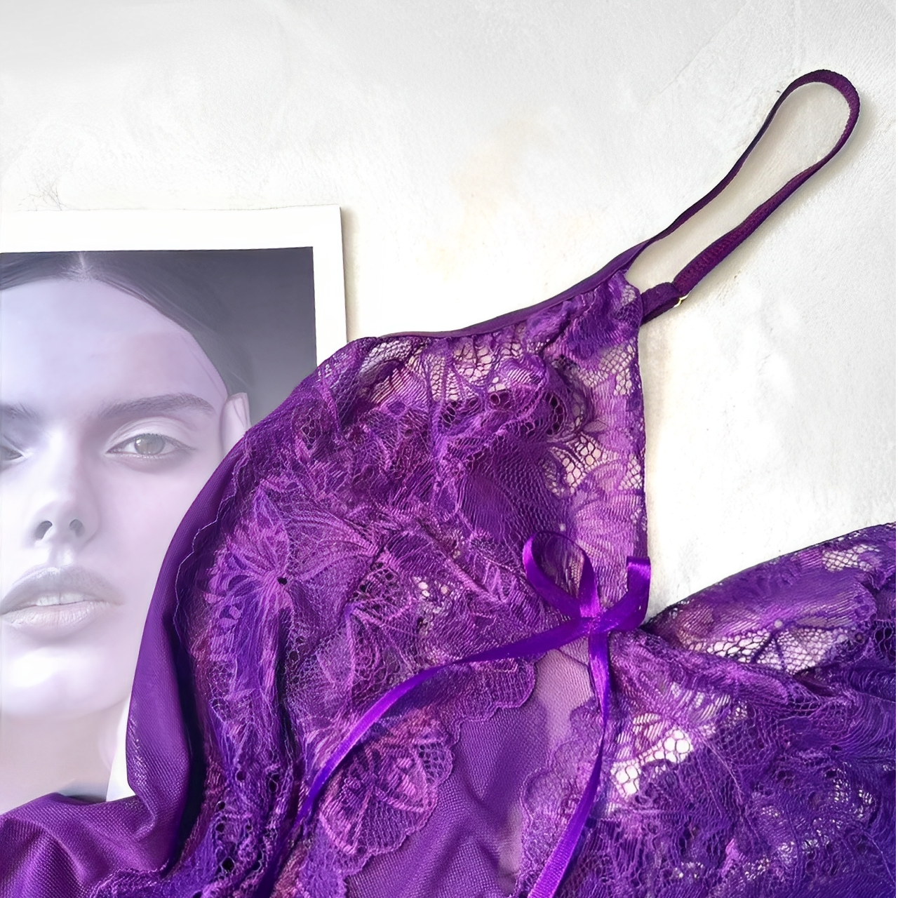 【直播专享】2025新款大码纯欲性感睡衣女镂空蕾丝显瘦背吊带睡裙