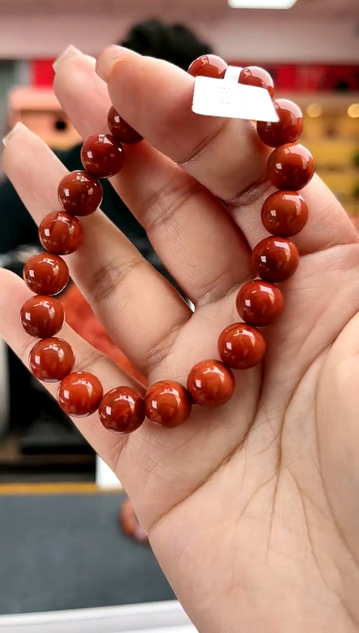 【闪购商品】南红玛瑙卡10南红瓦西火焰单圈未镶嵌一件43