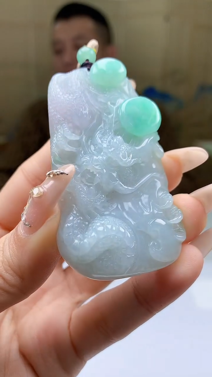 【闪购商品】定制翡翠未镶嵌4812ty-毛货挂件17