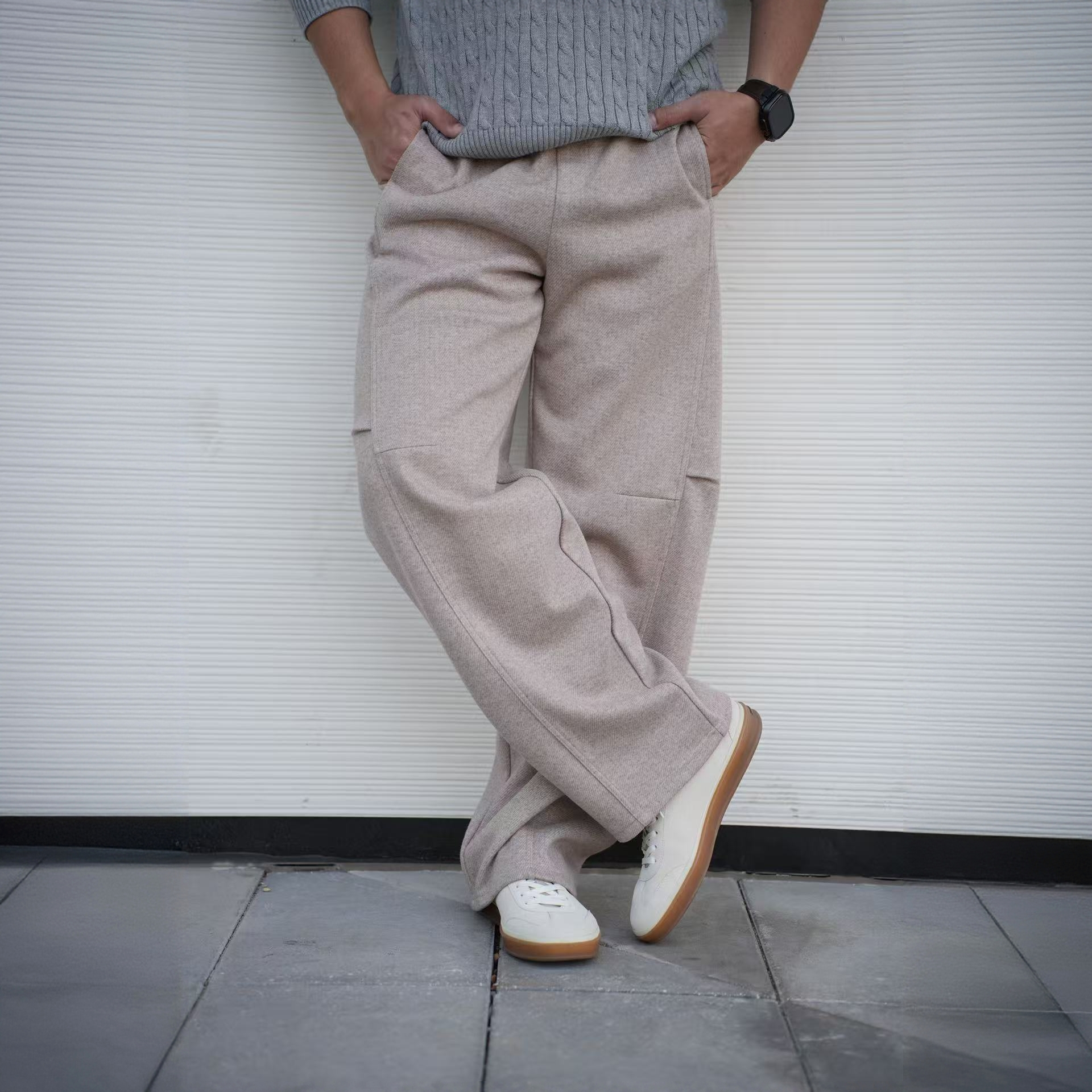 秋冬男休闲百搭抽绳宽松长裤GG7-XXK67010