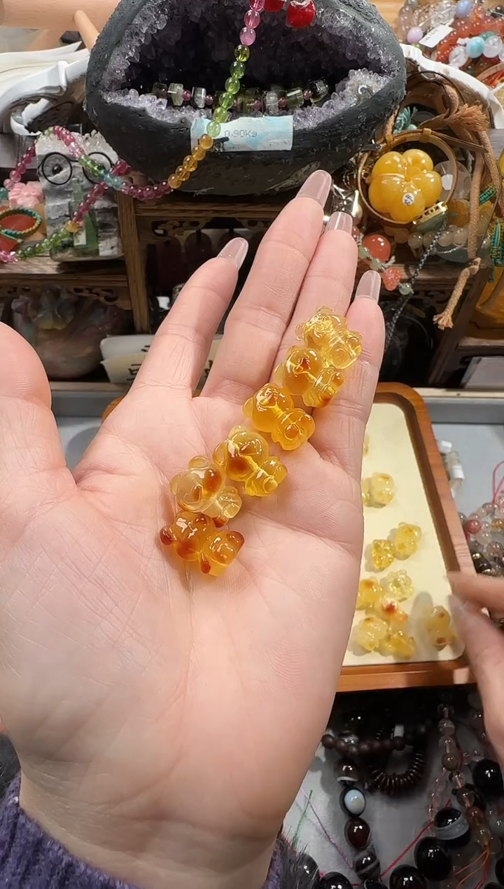 蜜蜡未镶嵌珠宝奇石璐*6单