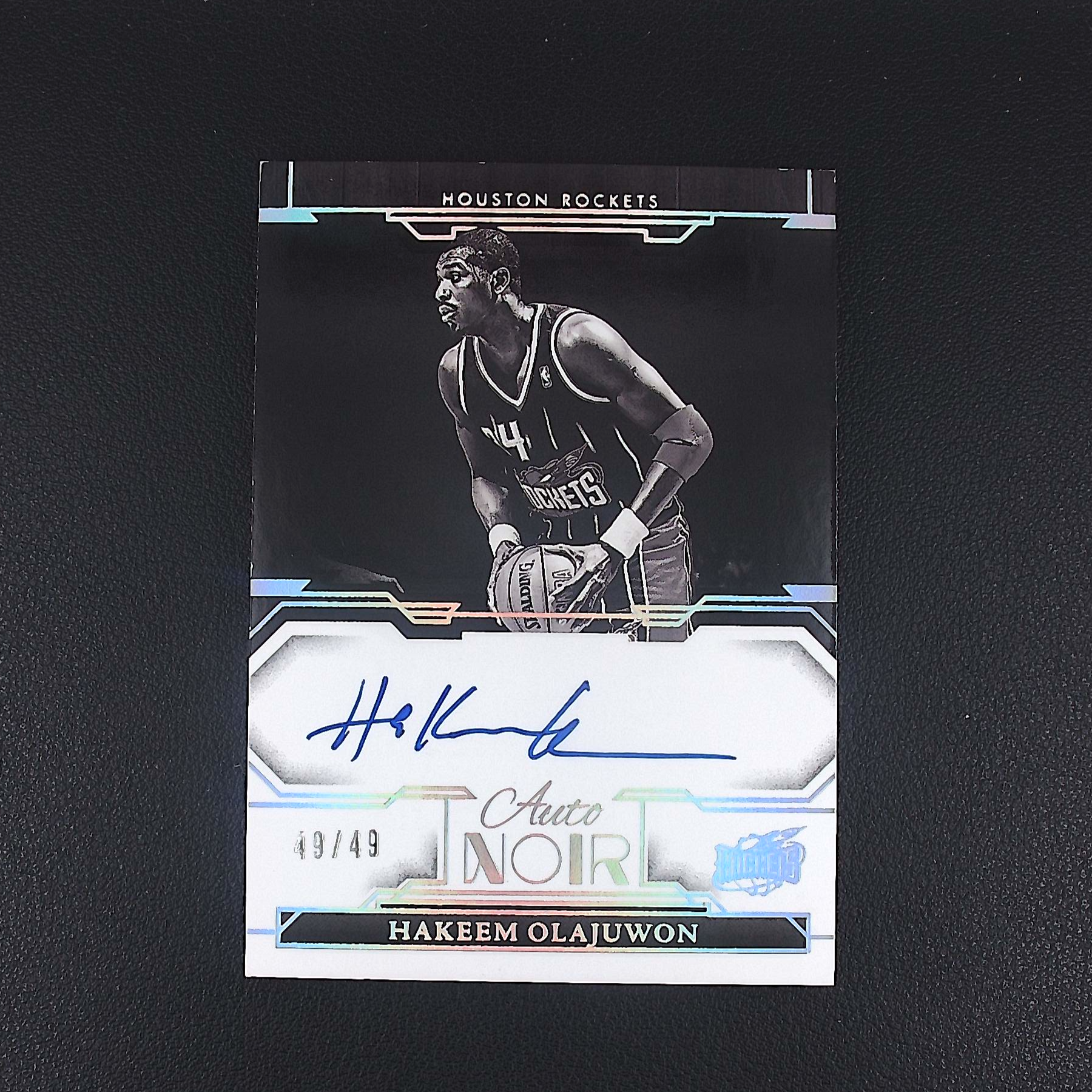 奥拉朱旺 49编 NOIR 帕尼尼NBA国宝手提签字球星卡