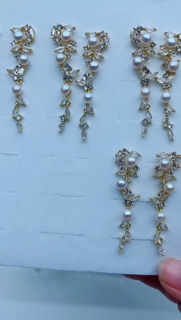 未镶嵌淡水珍珠耳饰耳环多样性发其一