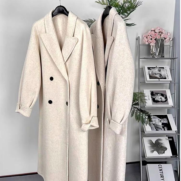 【老板专享】8901双面羊绒大衣女气质秋冬中长款