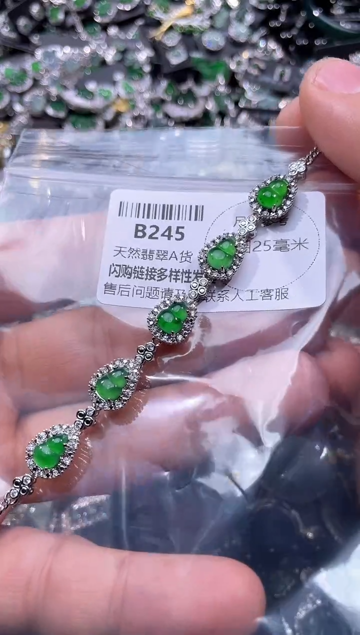 【闪购商品】翡翠颈饰未镶嵌B245手链