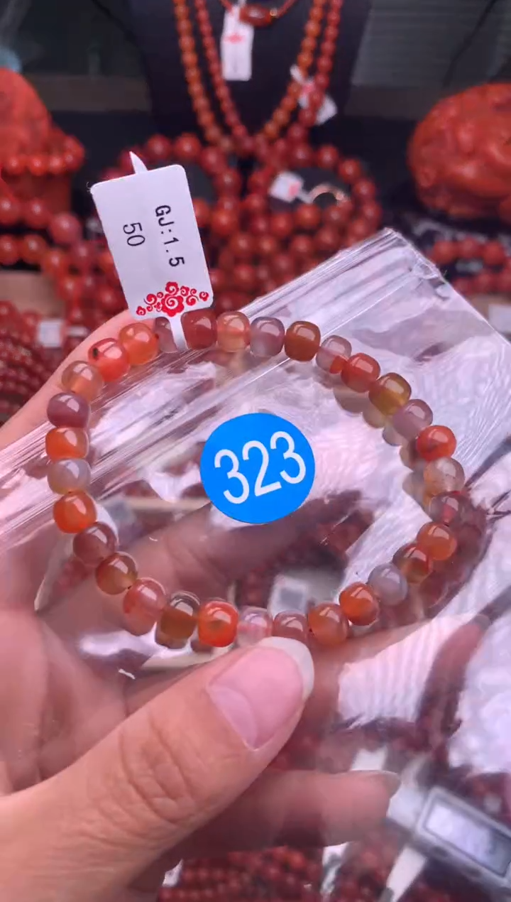 【闪购商品】南红玛瑙珠宝奇石合金323-6