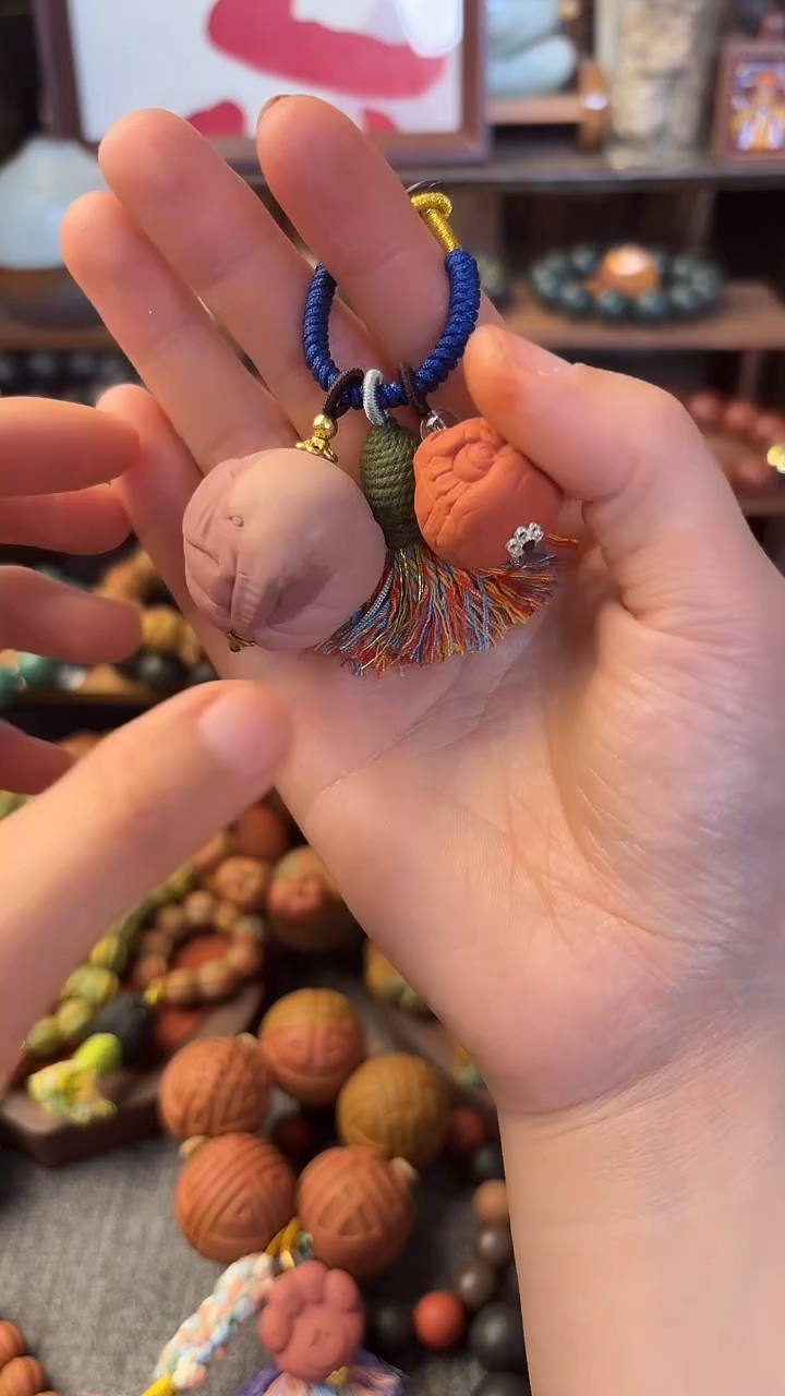 泥塑芳华禅悦大象包挂一个