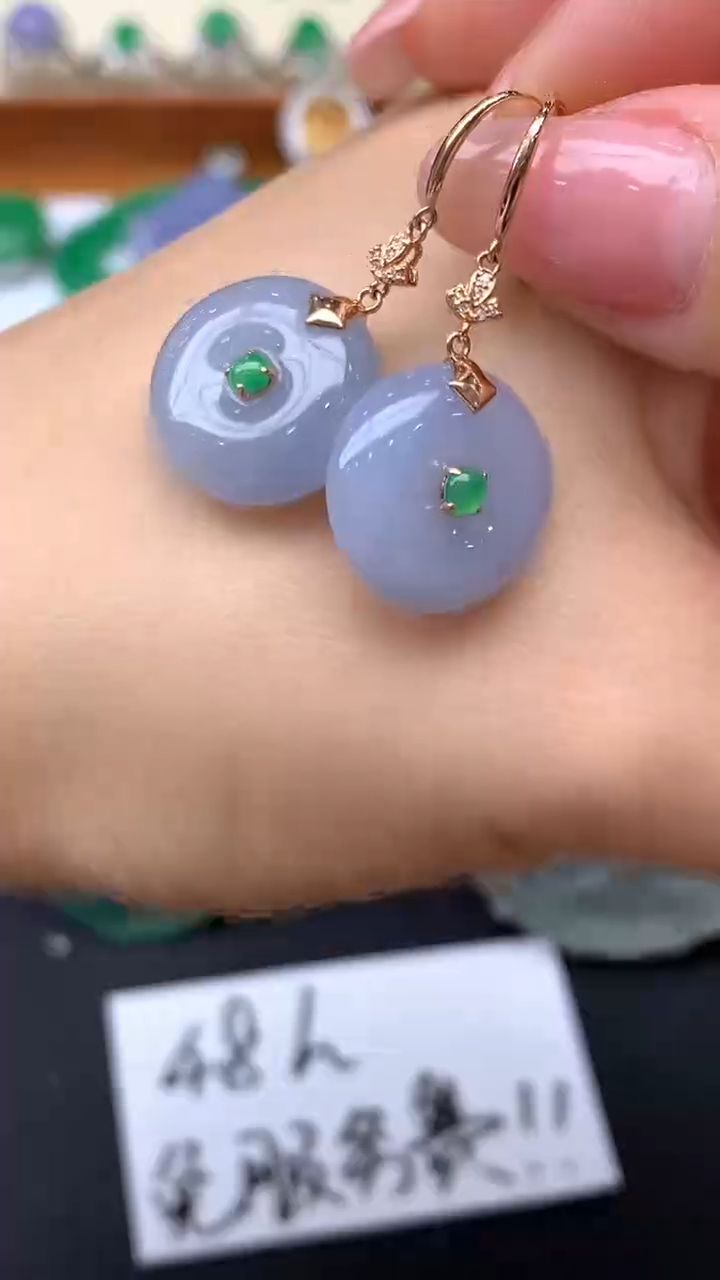 【闪购商品】翡翠颈饰18K金镶嵌347-天然翡翠