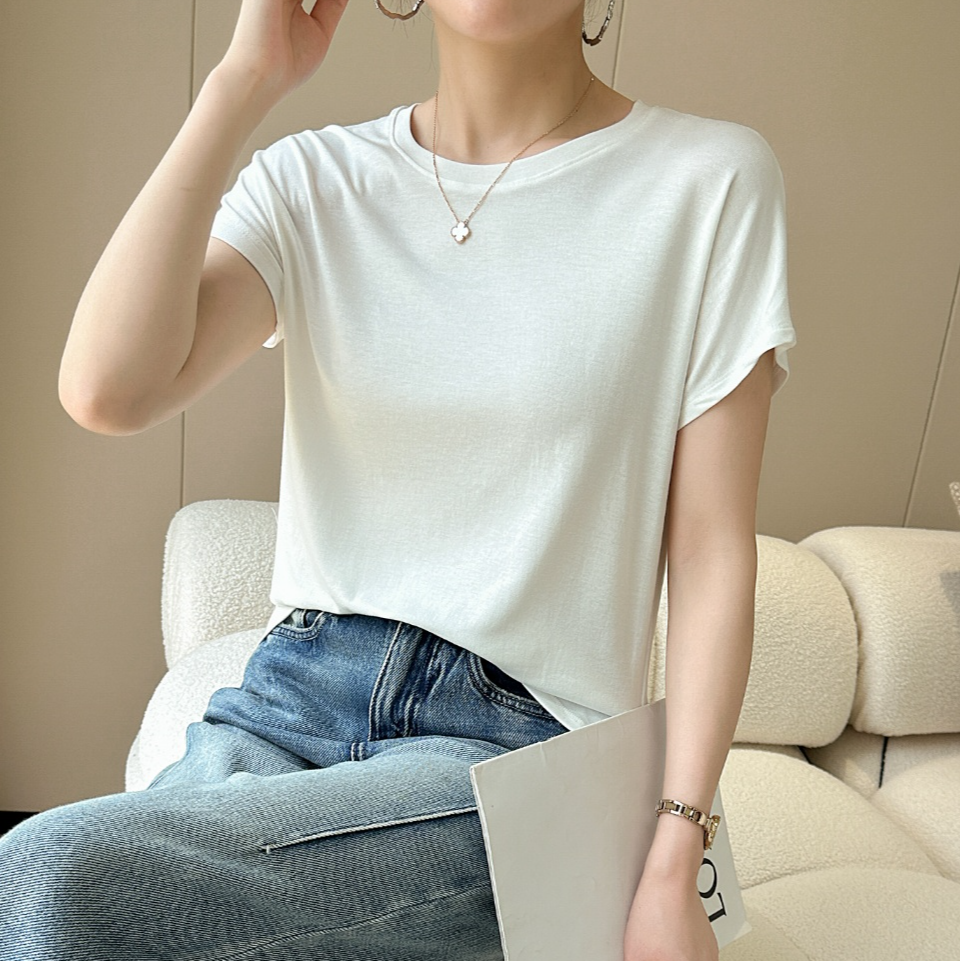 【牛仔家】蝙蝠衫圆领T