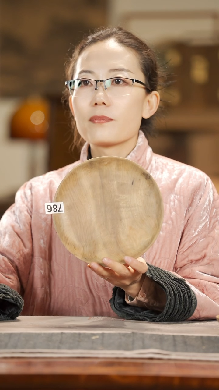 【闪购商品】金丝楠木雕786原木款点心盘