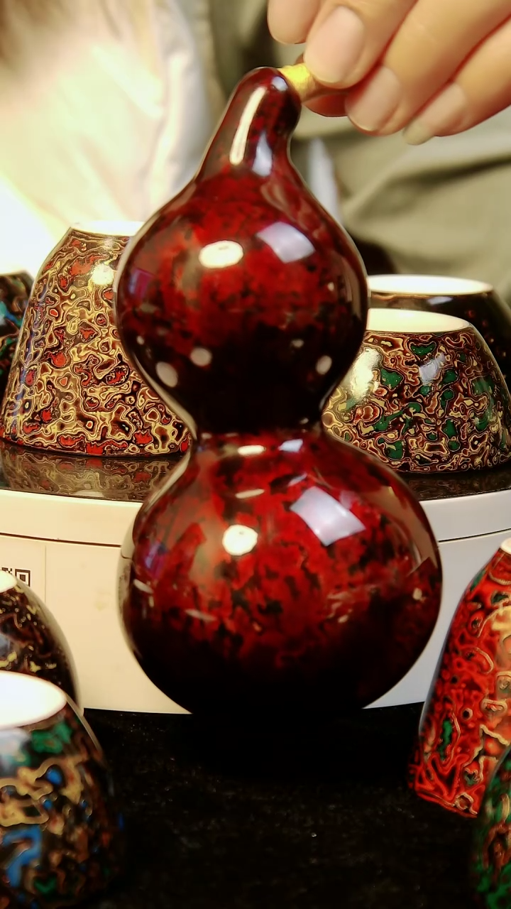 【闪购商品】大漆赤宝砂葫芦摆件挂件