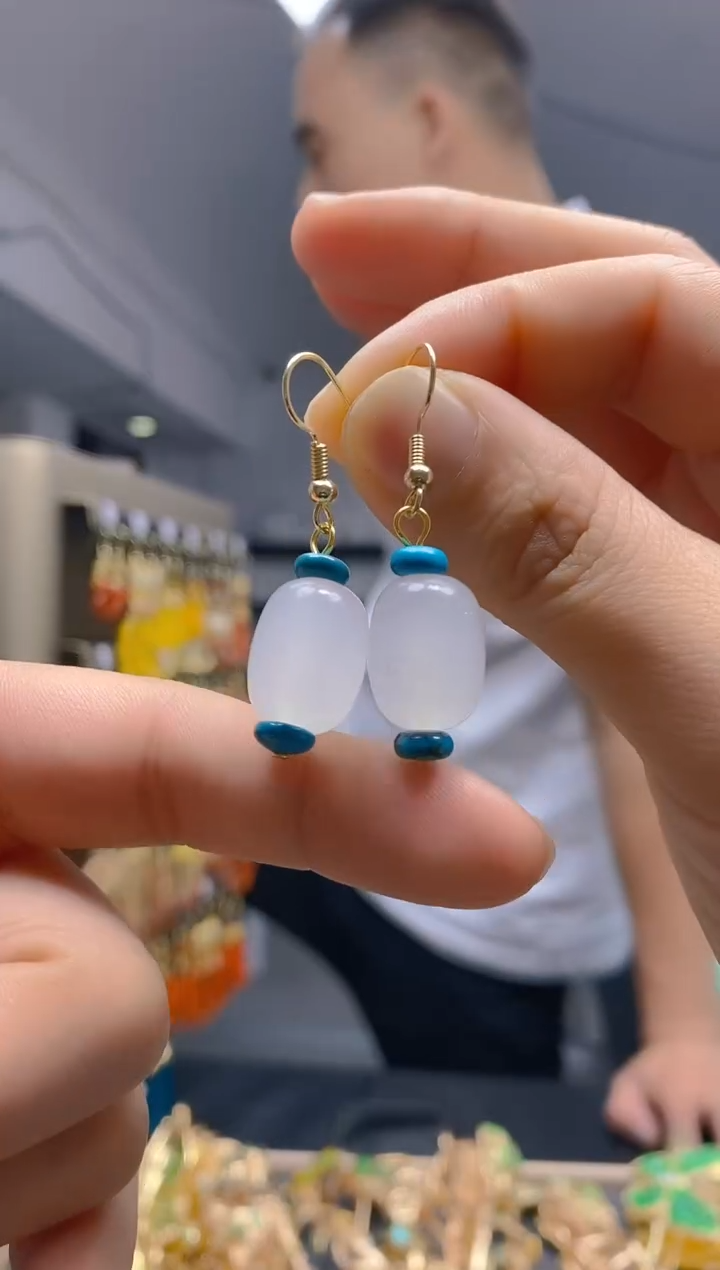 【闪购商品】玛瑙/玉髓耳饰合金25玛瑙饰品