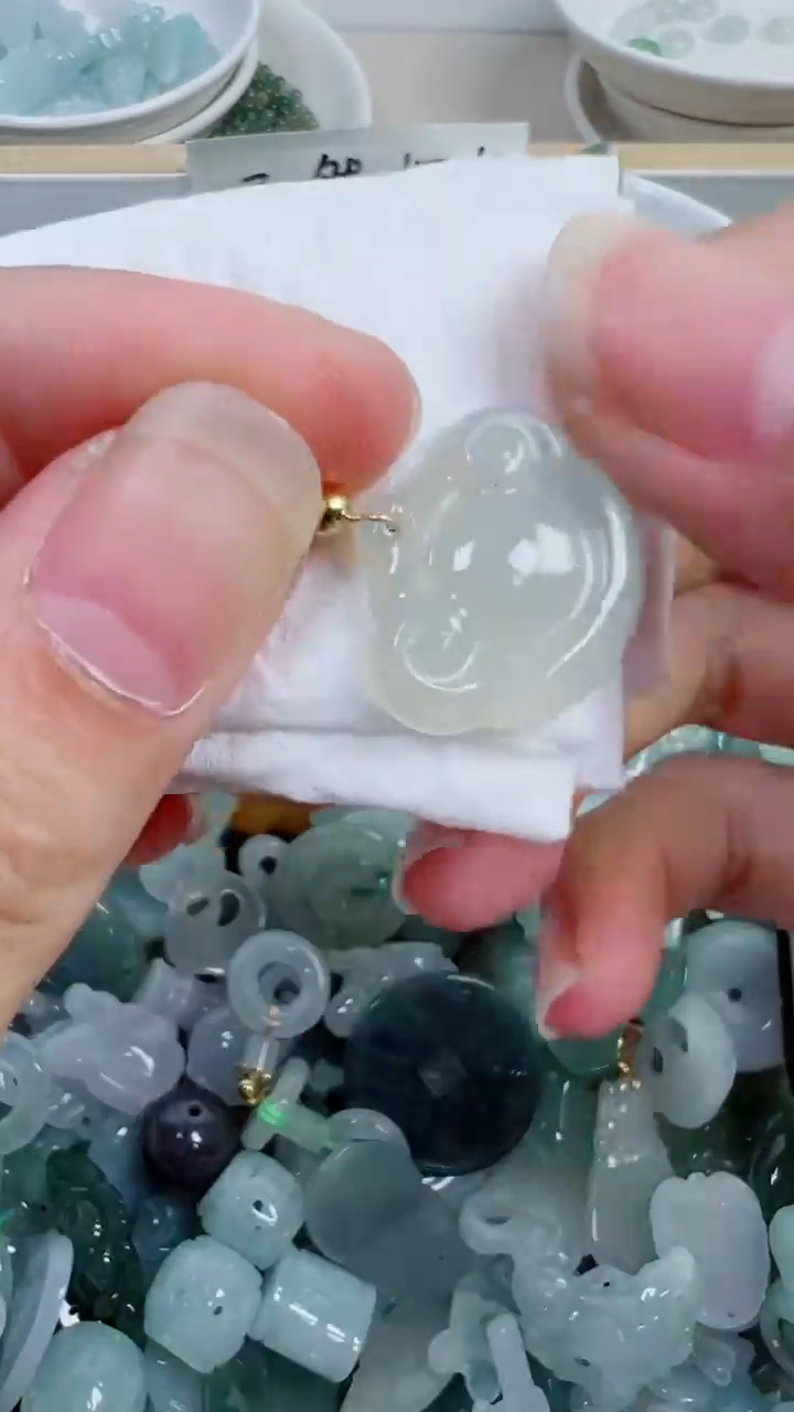 散珠翡翠915号链接，A货翡翠