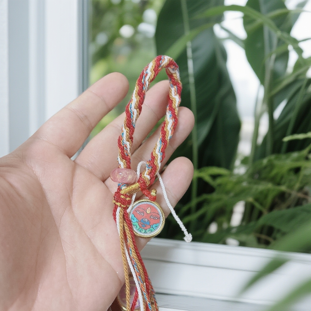 纯手绘1.5圆卡手绳八大生肖