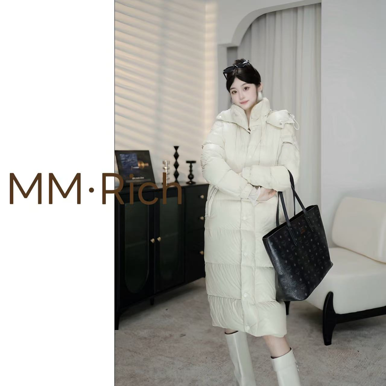 【海宁多金】2025冬季新款情侣款欧货加长加厚男女同款羽绒服-607