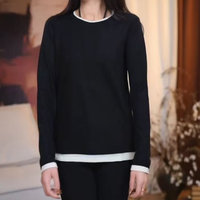 B【知颂】百搭气质复古显瘦秋冬保暖打底上衣汉服