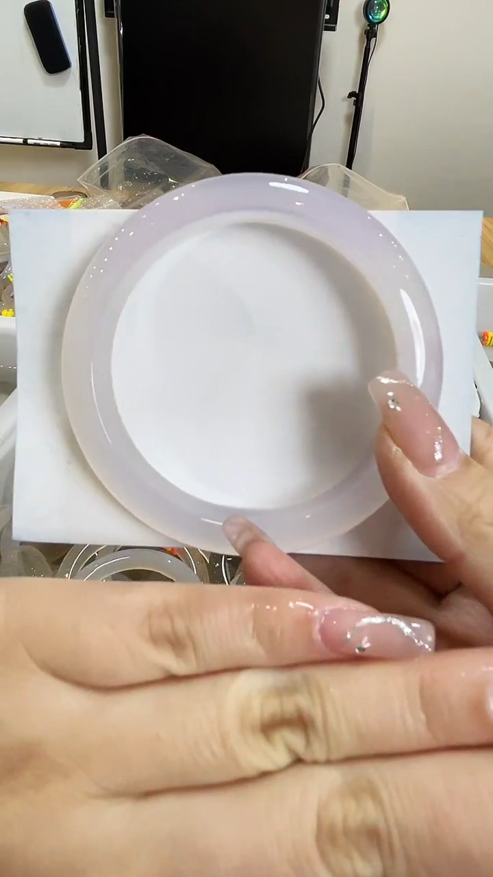 【闪购商品】玛瑙/玉髓手镯合金高冰天然玛瑙冰种玉髓手镯57