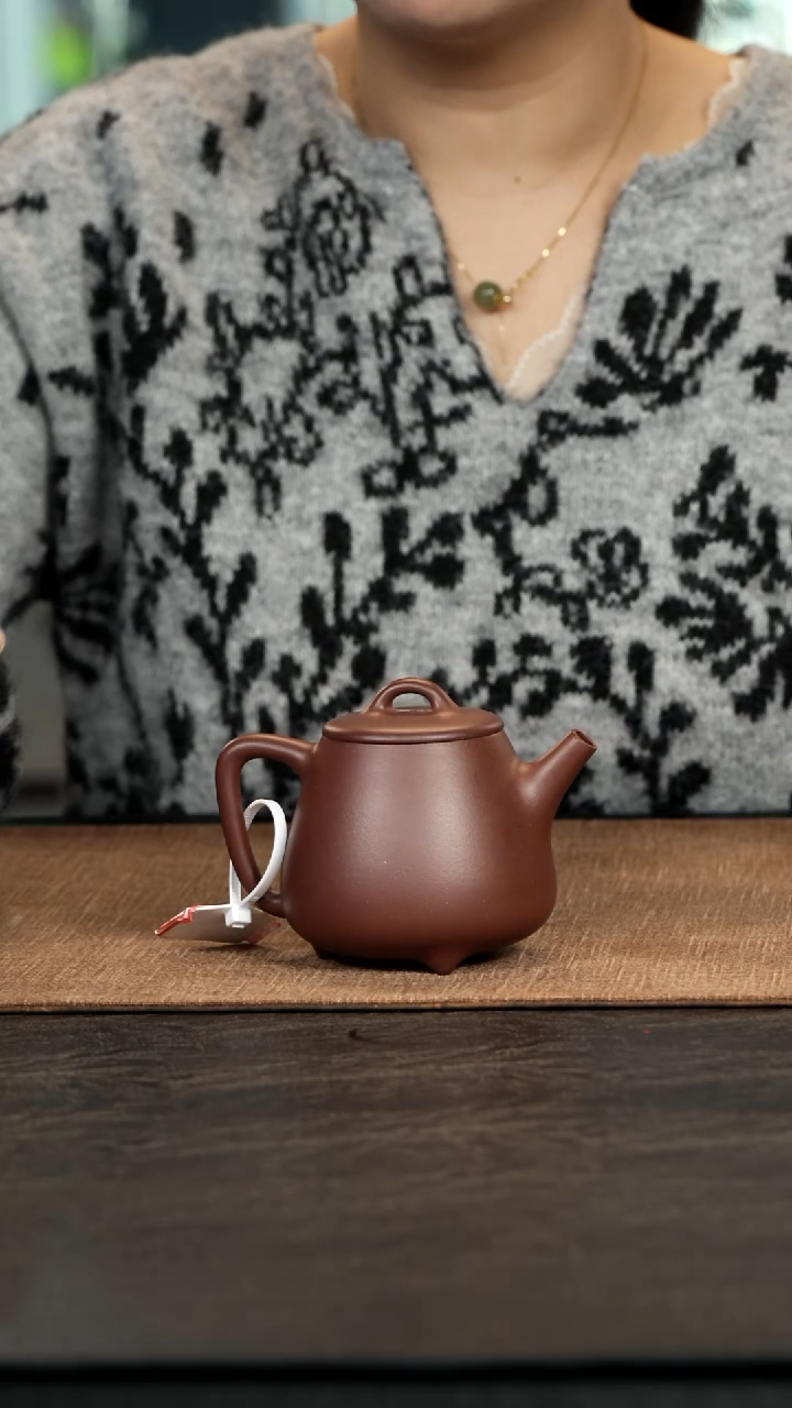 茶壶紫砂老紫泥高瓢200cc