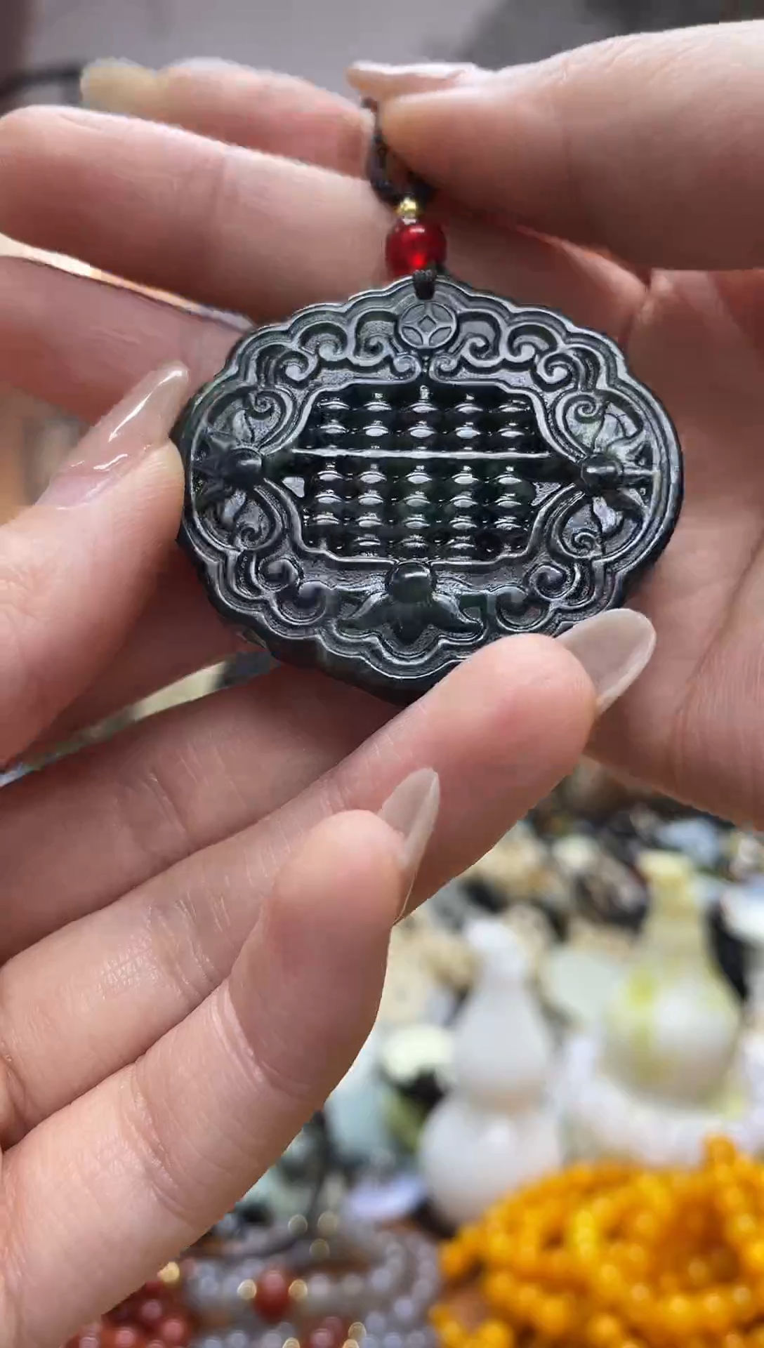 未镶嵌岫玉吊坠·