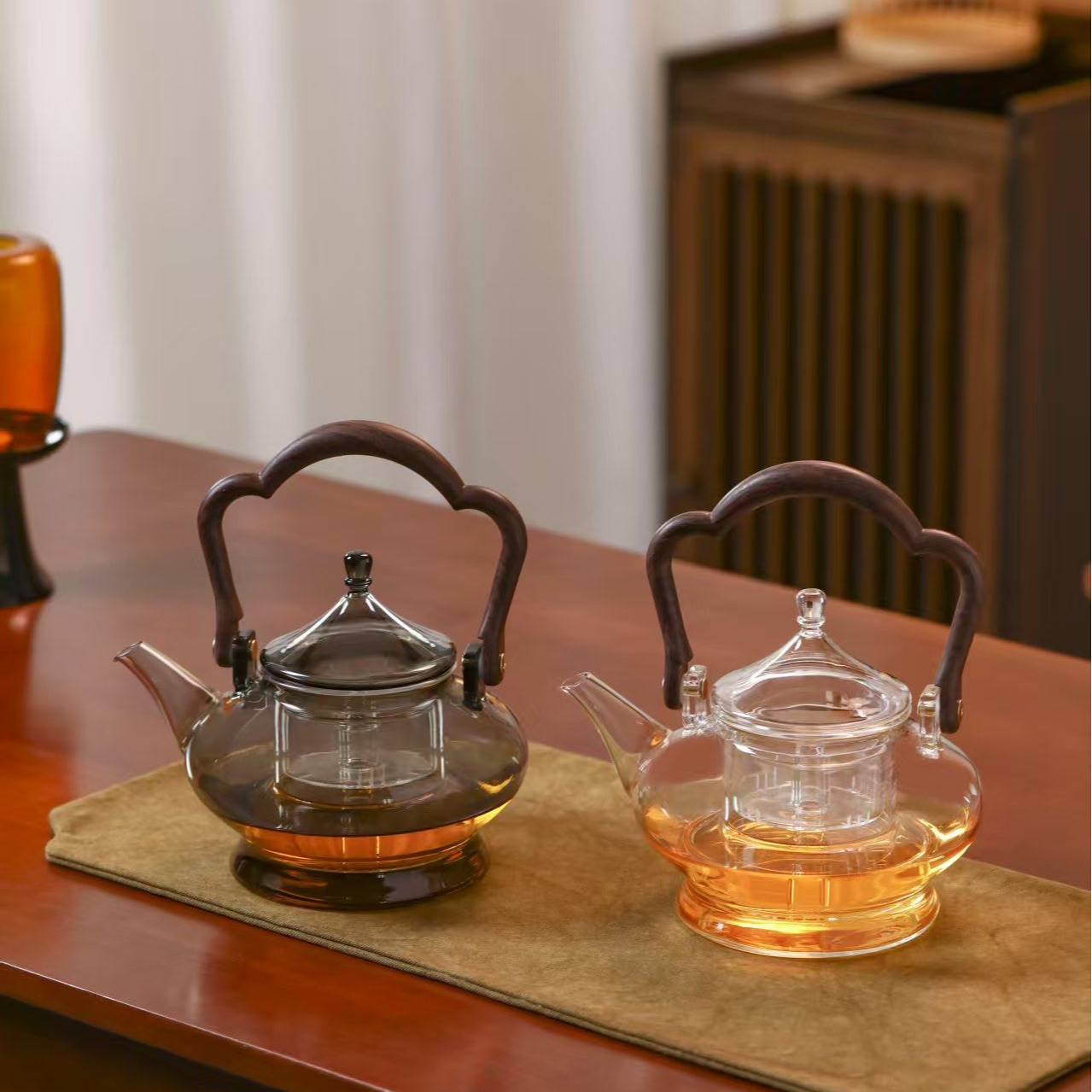 平安蒸煮壶玻璃茶壶烧水壶1000ml