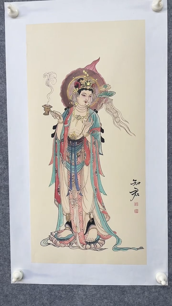 国画lzj老师国画人物画作品一幅