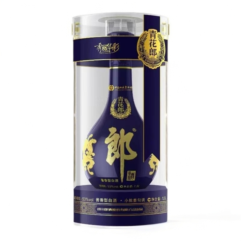 郎酒【玉选】【2022年】青花郎酒 秀丽华彩酱香型单瓶装53度1.5L