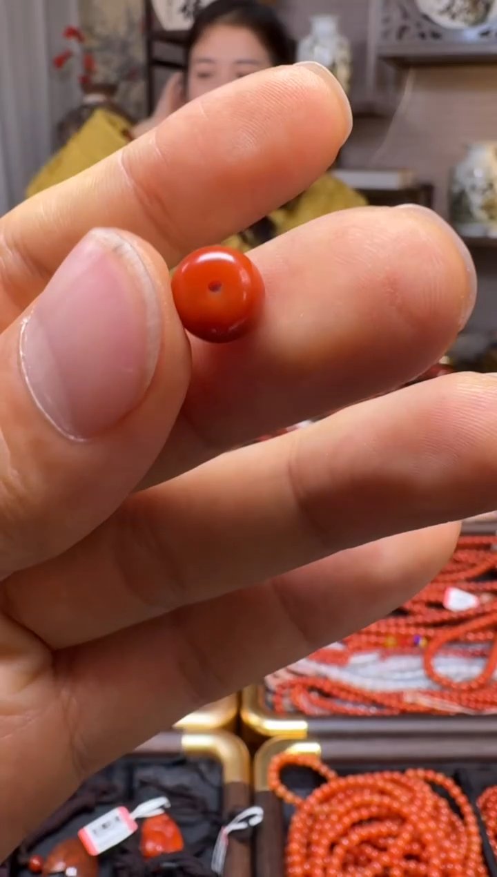 未镶嵌手串南红玛瑙老型单珠老型8mm 天然原矿