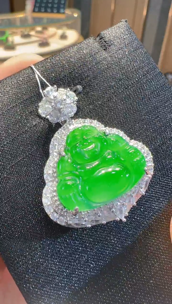 【闪购商品】翡翠吊坠(不含链)银S925镶嵌