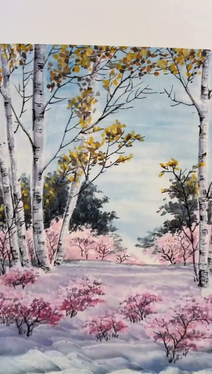 国画刘立荣亲笔绘画手绘作品D8