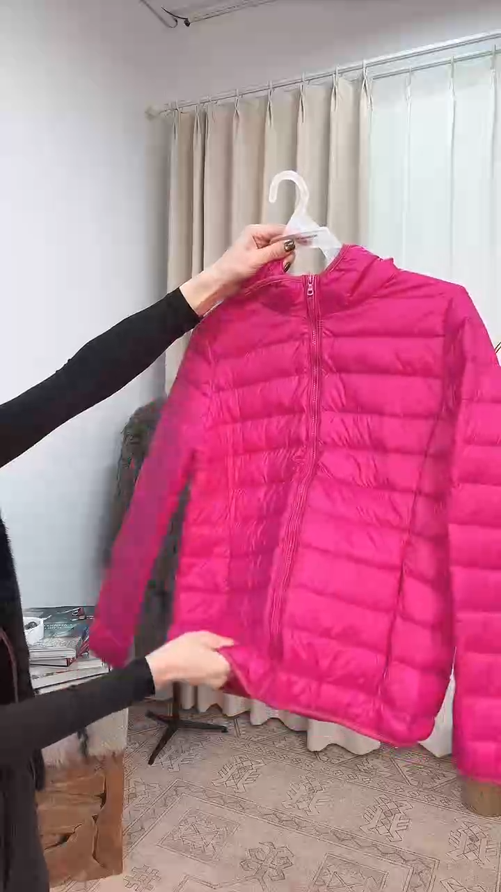 YEVACHAO女士时尚搭配火龙果色外套