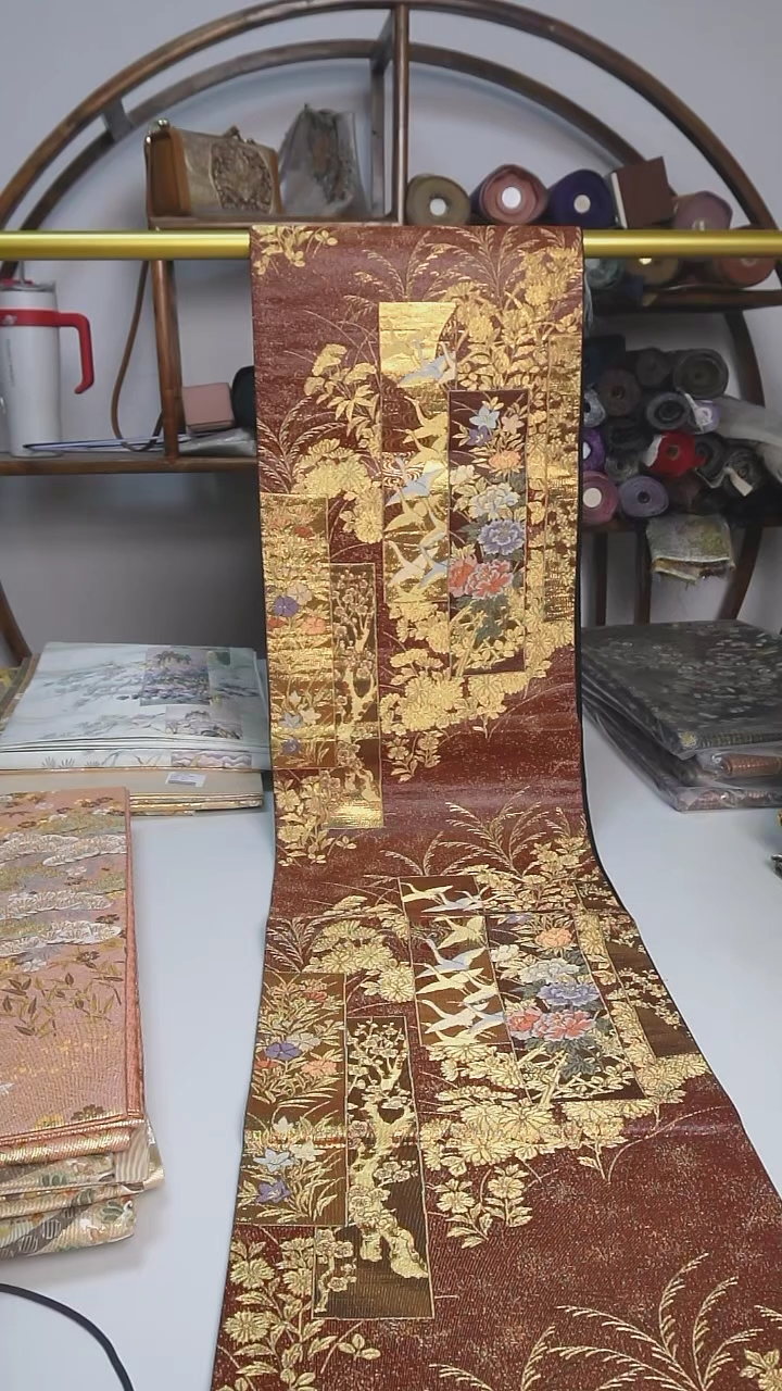 【闪购商品】织绣38西阵织六通仙鹤