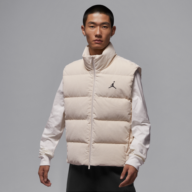NIKE/耐克【可自提】官方正品AJ男米色时尚运动休闲马甲 HV0535-104