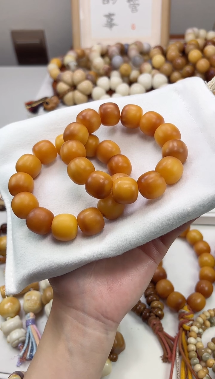 手串菩提根/象牙果i45大橘子干磨桶珠17*18mm手串