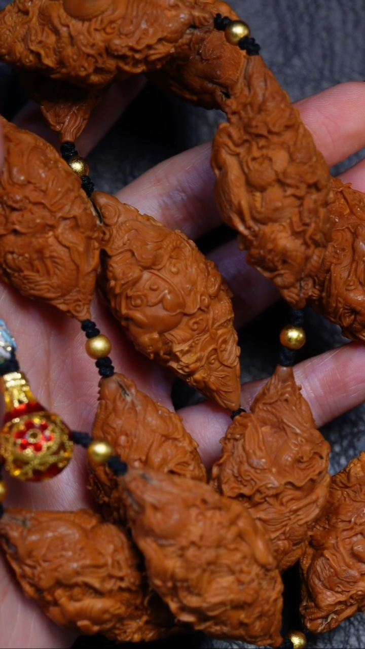 【闪购商品】橄榄核手串/手链宋水官12生肖108龙