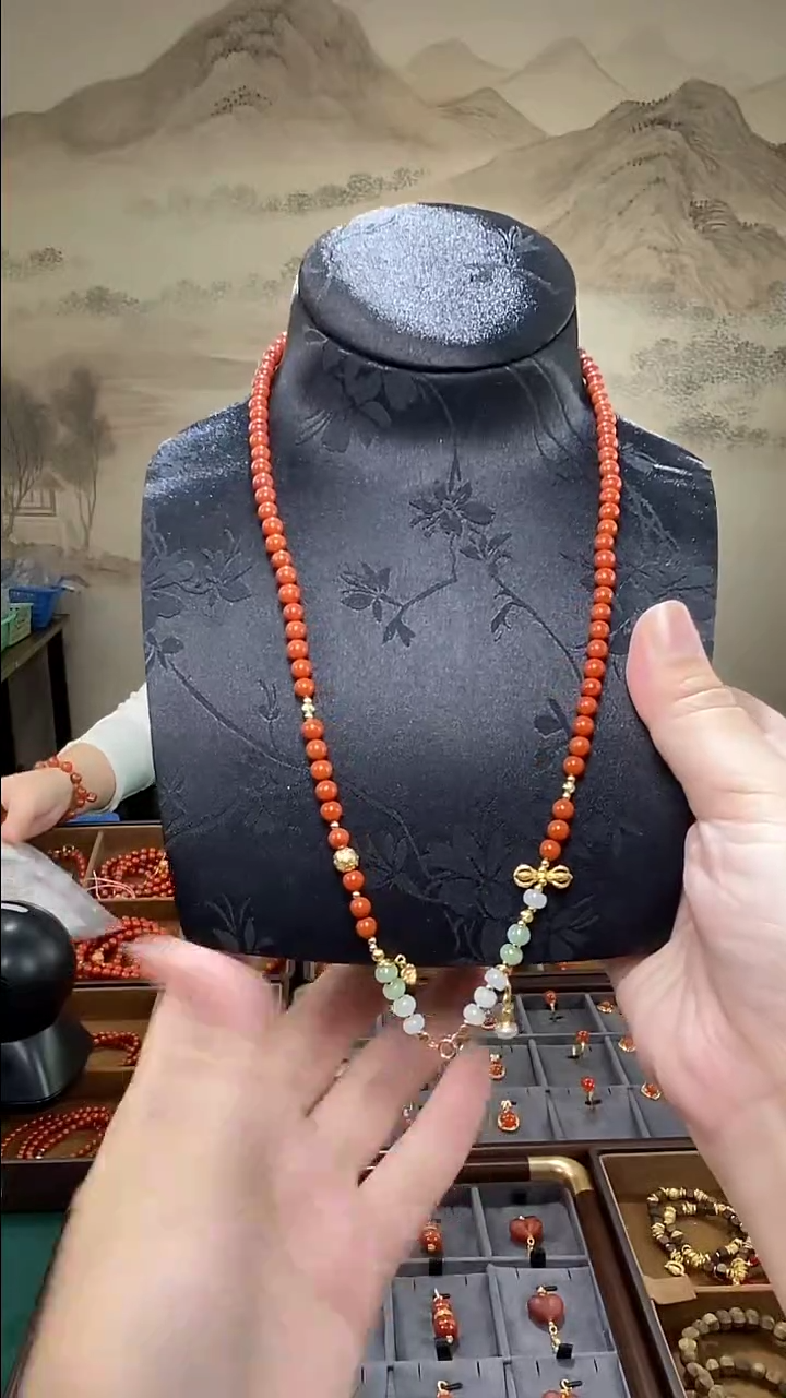 颈饰未镶嵌南红玛瑙CL7284