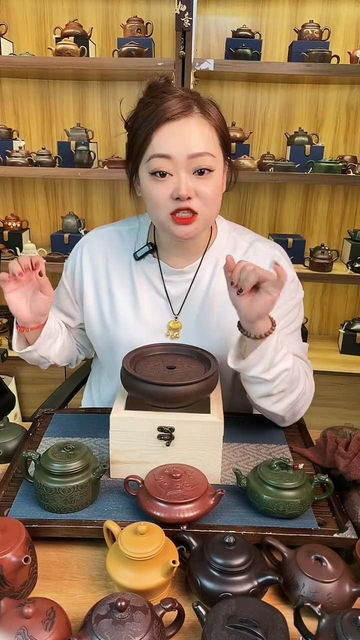 【闪购商品】紫砂茶壶茶洗干泡台壶承【雪】