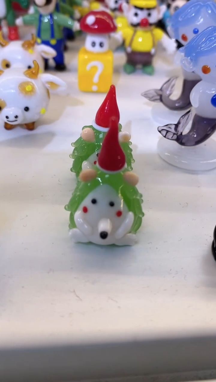 琉璃手工艺品刺猬