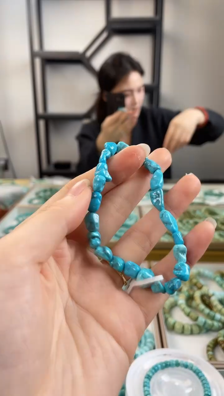 【闪购商品】绿松石珠宝奇石未镶嵌6+mm