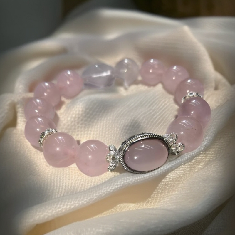 天然果冻粉水晶DIY手链1016