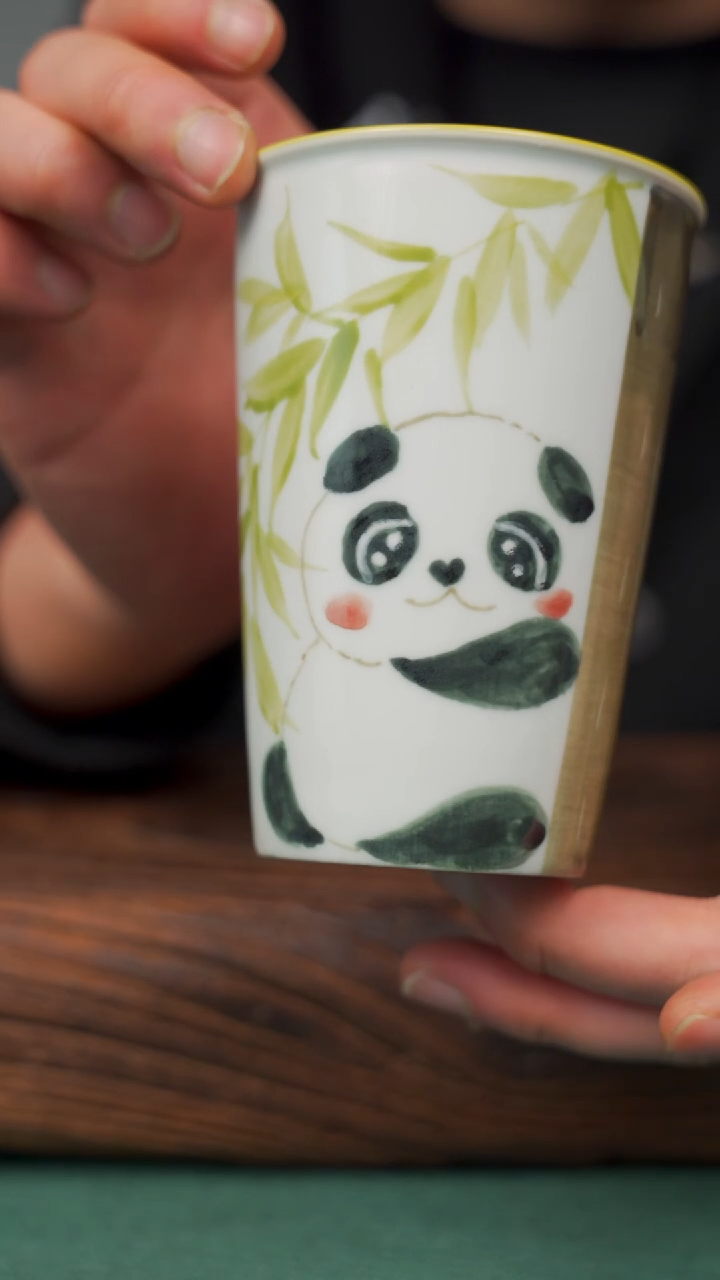 瓷片59寻一缕瓷香杯釉下手工手绘瓷器